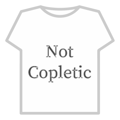 SOOOOOO not Copletic